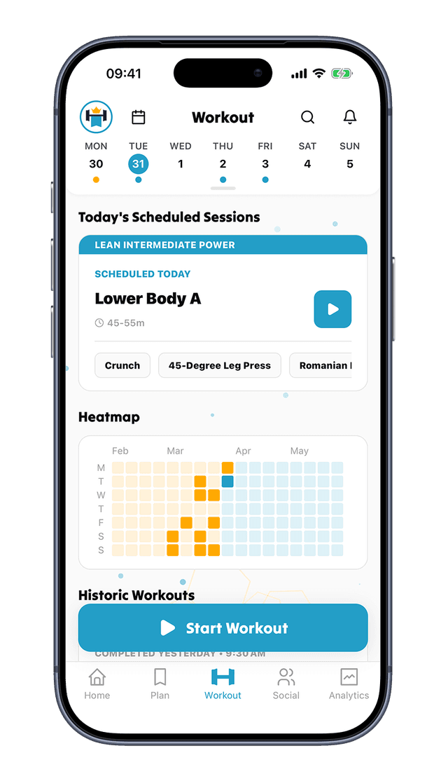 Repmate group workout calendar