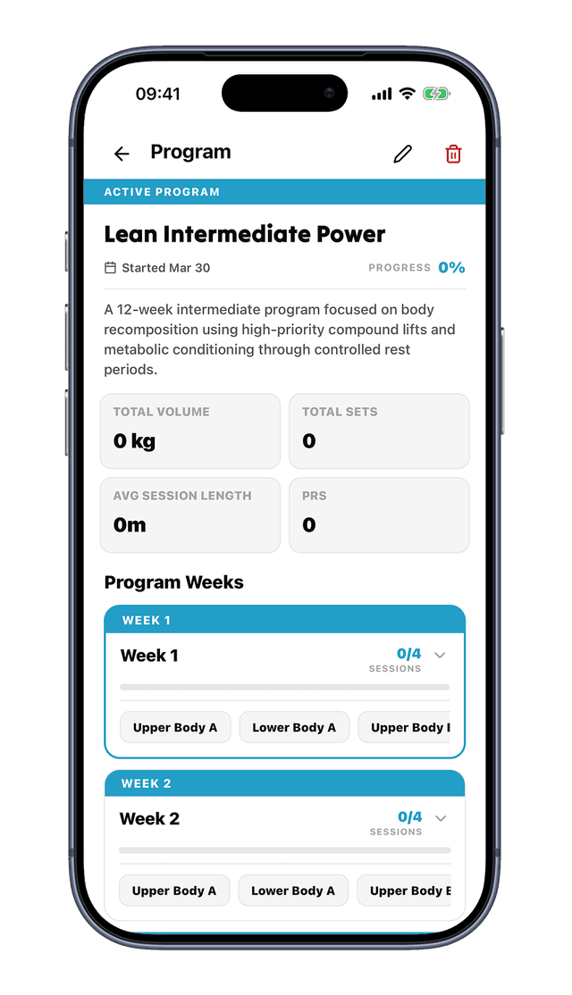 Repmate programme builder